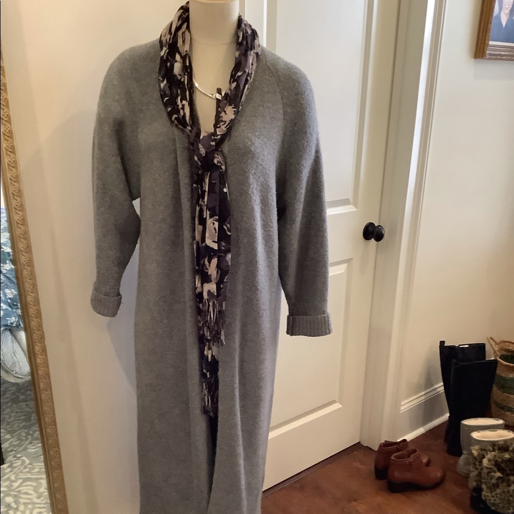Zara Gray Sweatercoat Small